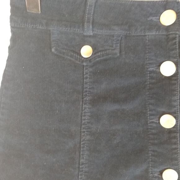 BDG Navy Needlecord Mini Skirt Size 2 - Picture 11 of 12